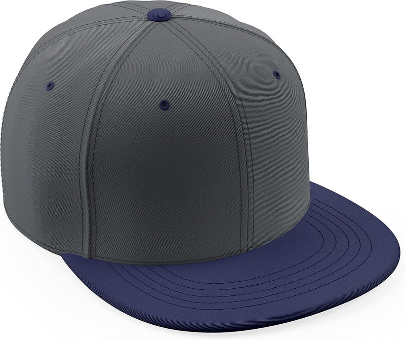 Daxton Store Classic Blank Snapback Flat Bill Visor Hat Cap One Size Adjustable Back - Image 1